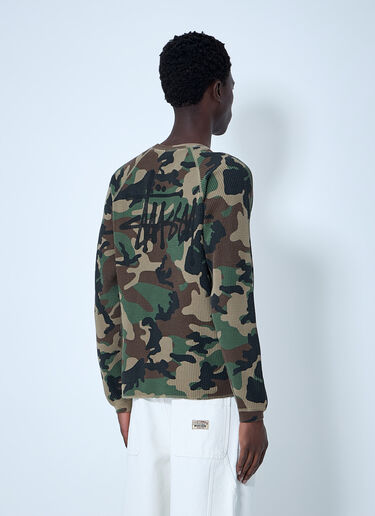 Ribbed Long Sleeve Sweatshirt Stüssy Ribbed Long Sleeve Sweatshirt Green sts0164009