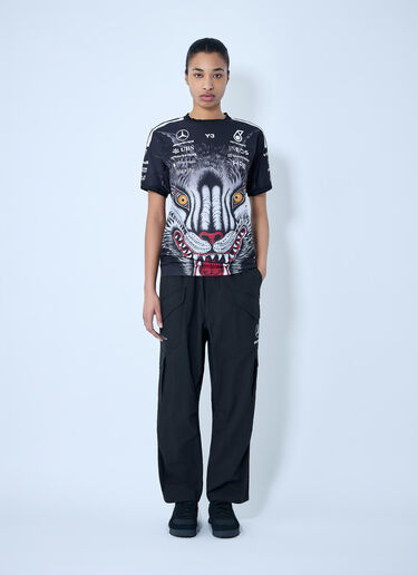 Y-3 Graphic Print Logo T-Shirt Black yyy0364073