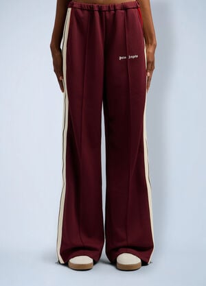 Palm Angels Zip Track Pants Bordeaux pma0262085
