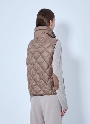 LN-CC® - Max Mara: Quilted Gilet with High Neck - Camel Max Mara Quilted Gilet with High Neck Camel max0266151