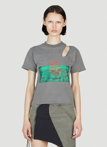 Ottolinger Cut-Out T-Shirt Grey ott0252012
