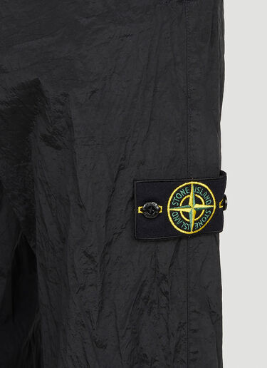 Stone Island Compass Patch Track Pants Black sto0152039