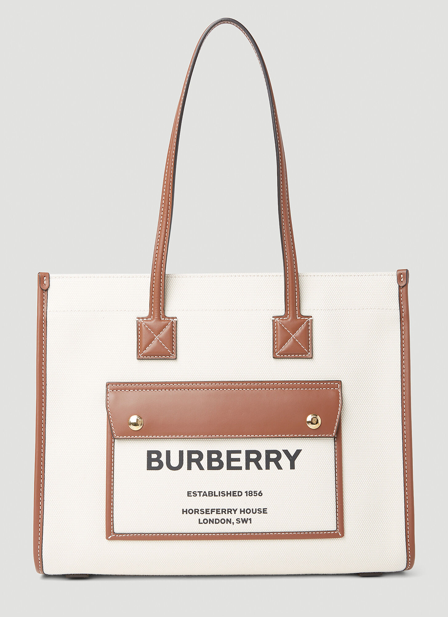 Burberry Small Freya Tote Bag Female Naturalfemale In Natural