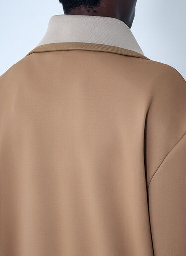 Lacoste Logo Motif Zip-Up Sweatshirt Camel lac0162008