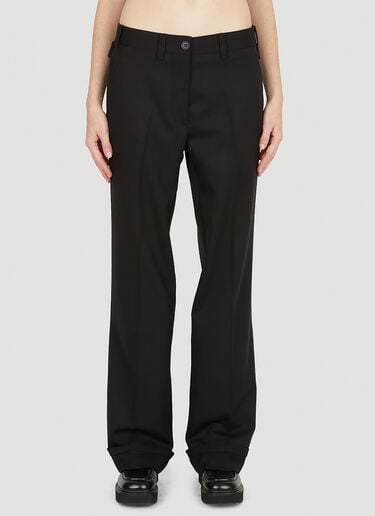 Logo Patch Pants Miu Miu Logo Patch Pants Black miu0251003