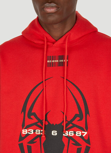 VTMNTS Spider Hooded Sweatshirt Red vtm0350014