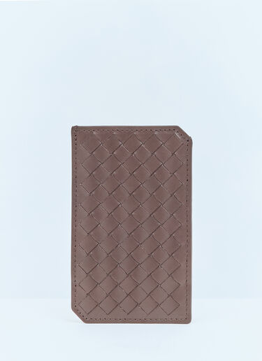 Bottega Veneta Intrecciato Piccolo 竖版卡夹 棕色 bov0158016