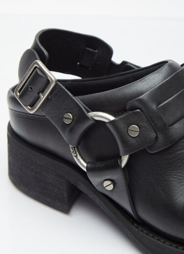 Acne Studios Buckle Leather Shoes Black acn0254025