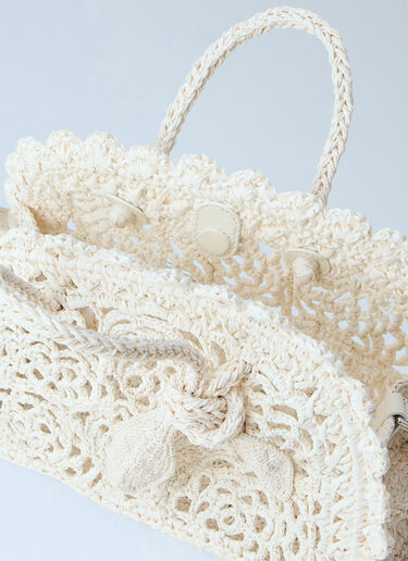 Jacquemus 르 쁘띠 투리스모 크로셰 핸드백 화이트 jac0264053