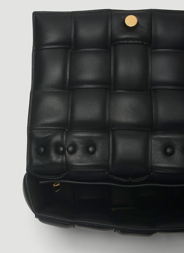 Bottega Veneta Padded Cassette Chain Shoulder Bag Black bov0243054
