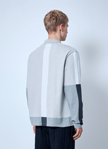 Fred Perry x Craig Green Long Sleeve Jersey Polo Shirt Grey fry0166008