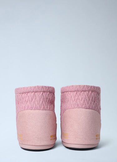 Icon Low Nolace Knit Boots Moon Boot x GUEST IN RESIDENCE Icon Low Nolace Knit Boots Pink mbg0364002