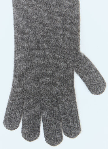 Max Mara Long Cashmere Gloves Grey max0258047