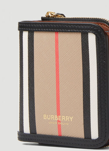 Burberry Allington Icon Stripe Wallet Beige bur0247116