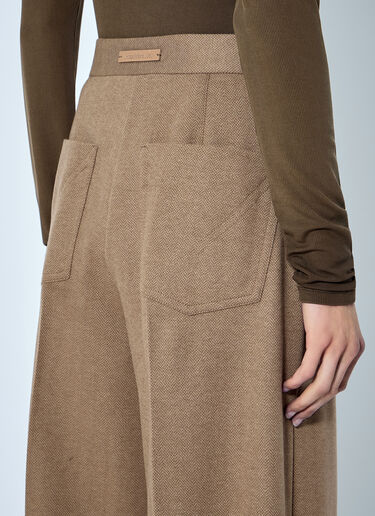 LN-CC® - Max Mara: Herringbone Wide-Leg Trousers - Camel Max Mara Herringbone Wide-Leg Trousers Camel max0266058