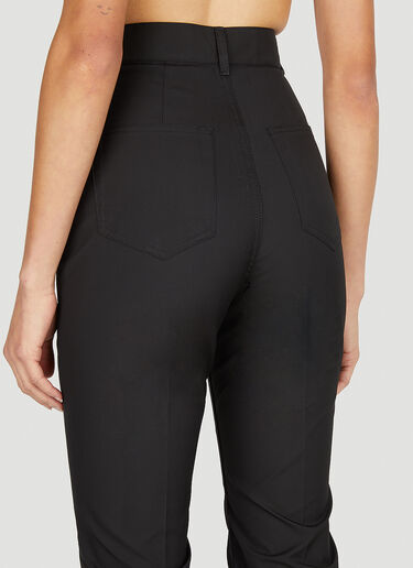 Rick Owens High Waist Flared Pants Black ric0251017