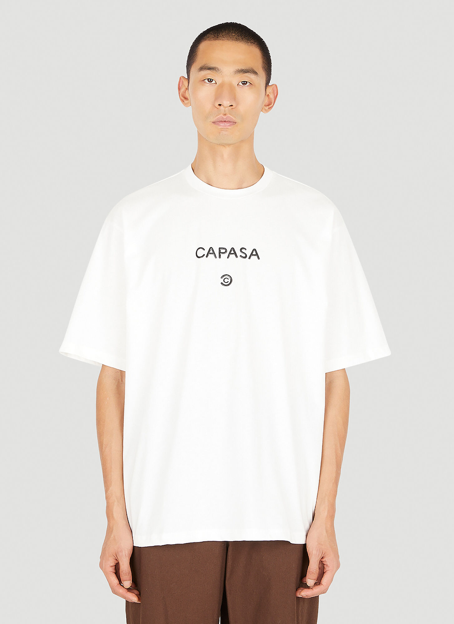 Shop Capasa Milano Logo Print T-shirt In White