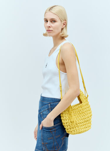 JW Anderson Popcorn Basket Shoulder Bag Yellow jwa0255018