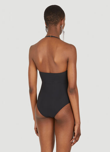 Saint Laurent Cowl Neck Swimsuit Black sla0247044