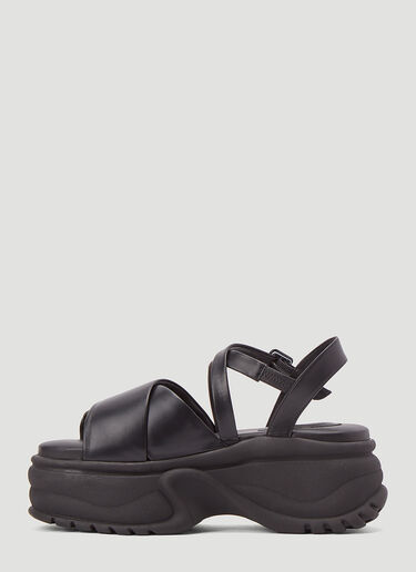 Simone Rocha Platform Sandals Black sra0244013