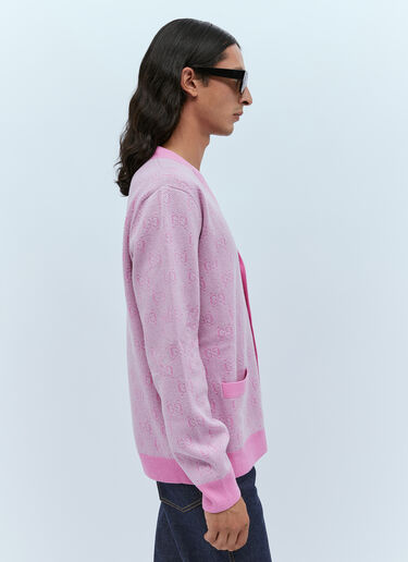 Gucci GG Wool Jacquard Cardigan Pink guc0154013