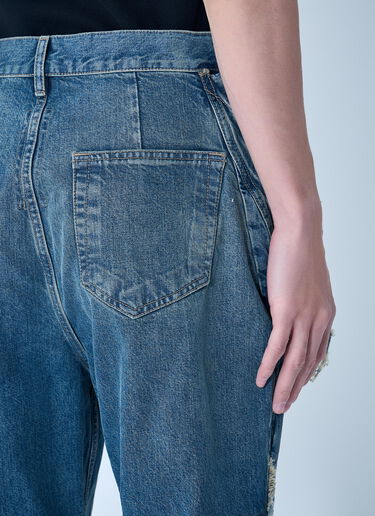 Rick Owens DRKSHDW Slivered Bootcut Jeans Blue drk0164018