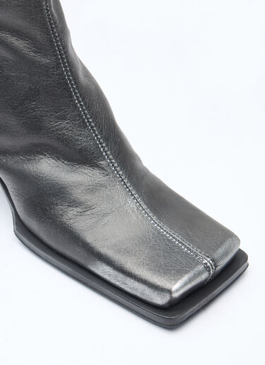 Miista Brenda Brush Off Metal Ankle Boots Grey mii0257001