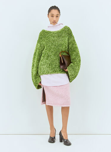 Dries Van Noten Metallized Sweater Green dvn0258024