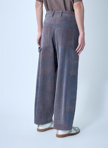 Story mfg. Lush Corduroy Cotton Carpenter Trousers Purple str0163005