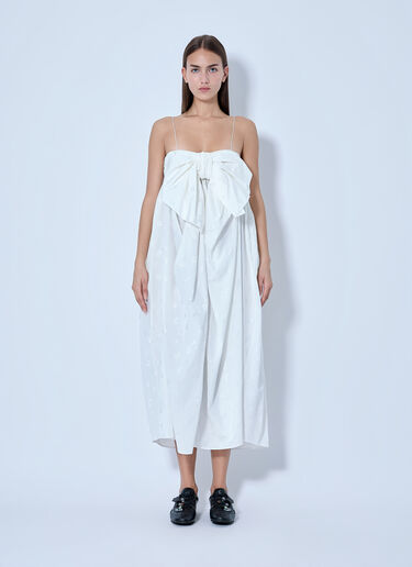 LN-CC® - Cecilie Bahnsen: Vilma Midi Dress - White Cecilie Bahnsen Vilma Midi Dress White cec0266008