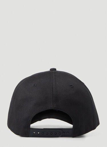 Pleasures Logo Motif Baseball Cap Black pls0146037