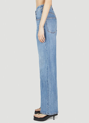 Alexander Wang Washed Straight Leg Jeans Blue awg0252013