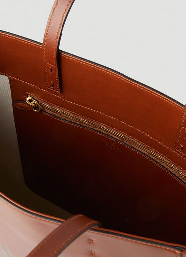 Gucci 로고 엠보싱 토트 백 브라운 guc0247227