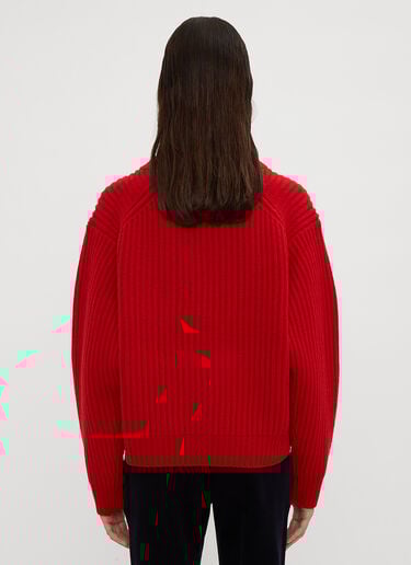 Ribbed Knit Sweater Acne Studios Ribbed Knit Sweater Red acn0234026
