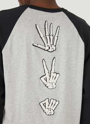 Our Legacy Stone Paper Scissors Raglan T-Shirt Grey our0348005