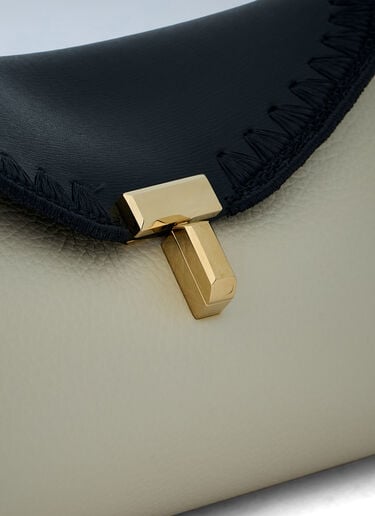 TOTEME Mini T-Lock Clutch Bag Cream tot0263076