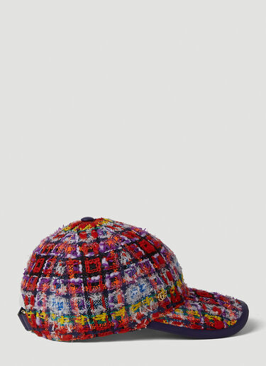 Gucci Tweed Baseball Cap Red guc0251146