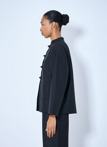 LN-CC® - RÓHE: Pankou Closure Jacket - Black RÓHE Pankou Closure Jacket Black roe0265002