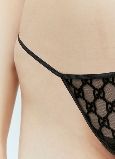 Gucci Women's GG Embroidery Lingerie Set in Black