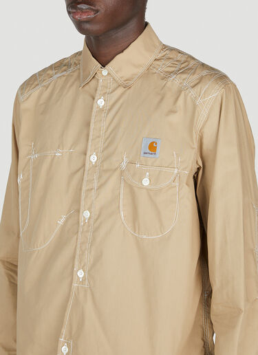 Junya Watanabe x Carhartt Asymmetric Shirt Beige jwc0152001