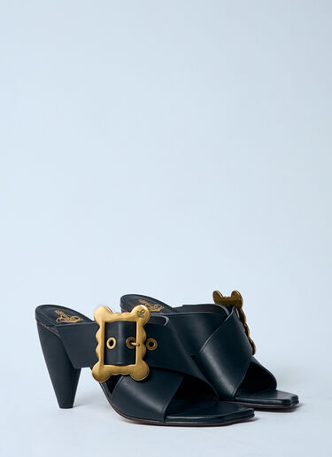 Vivienne Westwood 束带穆勒高跟鞋 黑色 vvw0260013