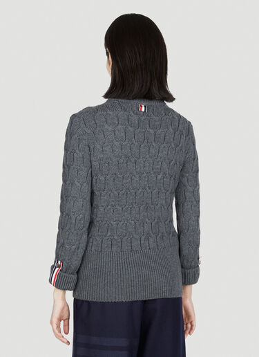 Thom Browne メリノクリスクロスセーター グレー thb0253014
