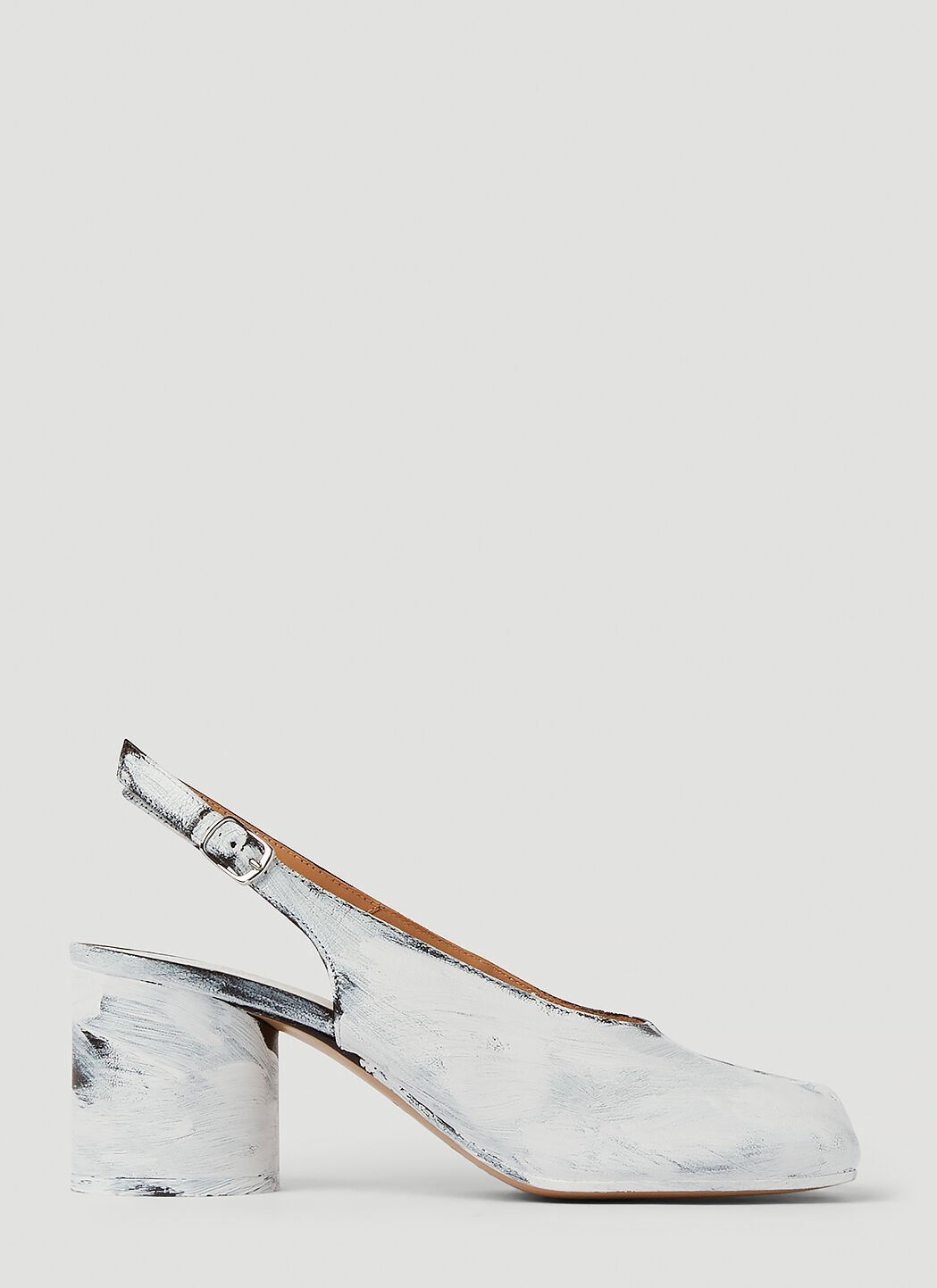 Maison Margiela Tabi Slingback Shoes White mla0145030