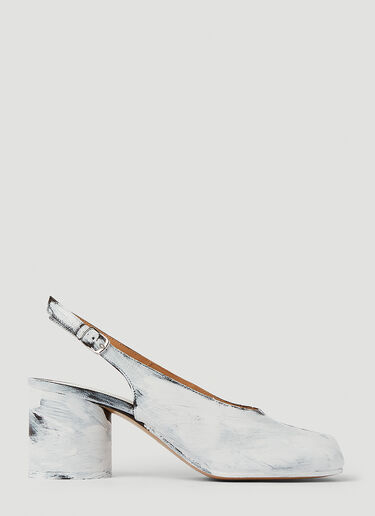 Maison Margiela Tabi Slingback Shoes White mla0245023