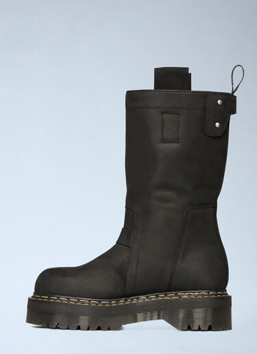 LN-CC® - Rick Owens x Dr. Martens: Quad Sole Pull On Boots - Black Rick Owens x Dr. Martens Quad Sole Pull On Boots Black rod0266002
