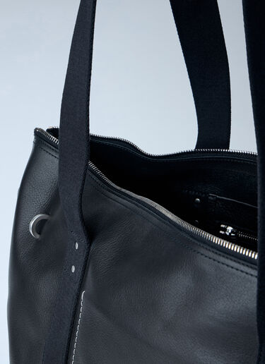 Leather Tote Bag Rick Owens Leather Tote Bag Black ric0163055