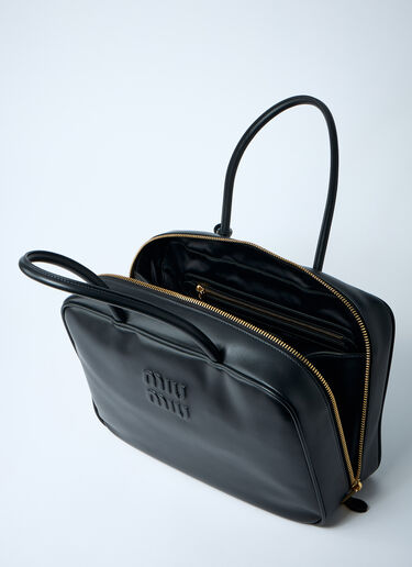 Beau Leather Shoulder Bag Miu Miu Beau Leather Shoulder Bag Black miu0262050