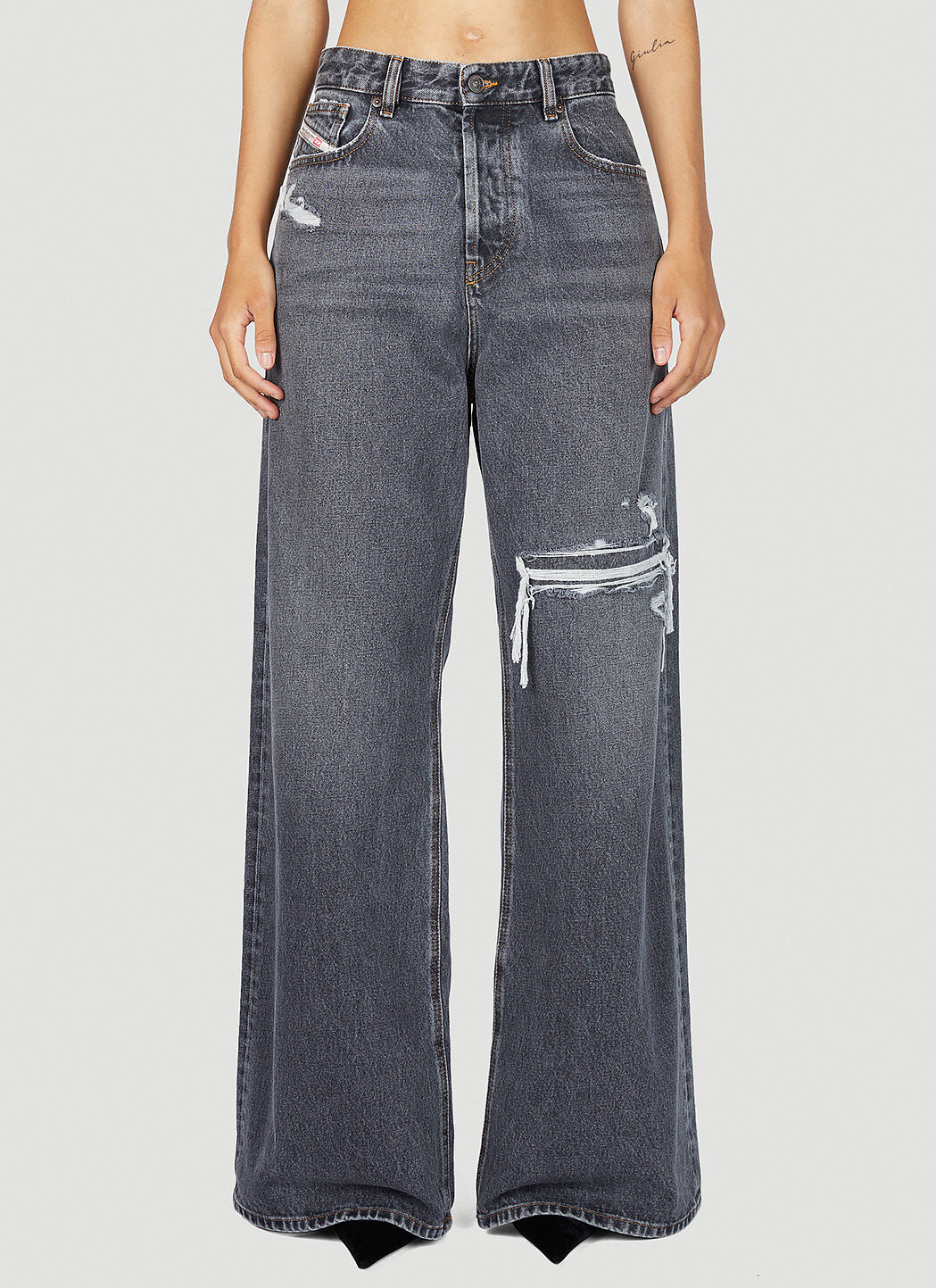 Diesel wide leg jeans top