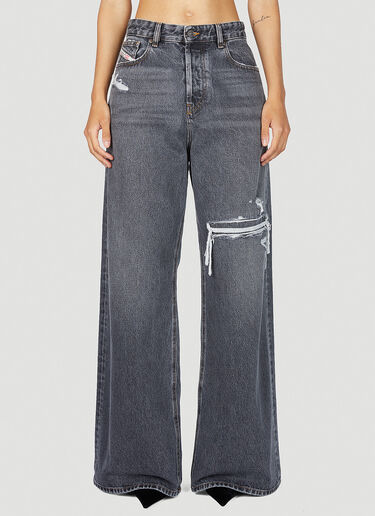 Diesel Wide Leg Jeans Grey dsl0353001