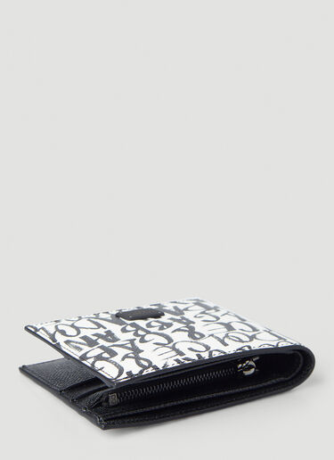 Dolce & Gabbana 涂鸦印花双折钱包 白色 dol0145027